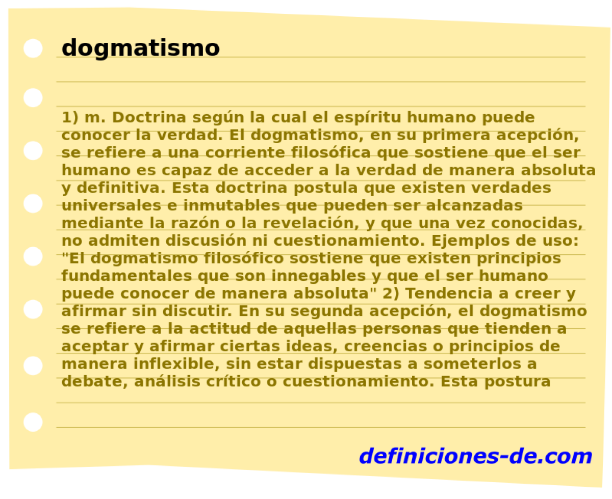 dogmatismo 