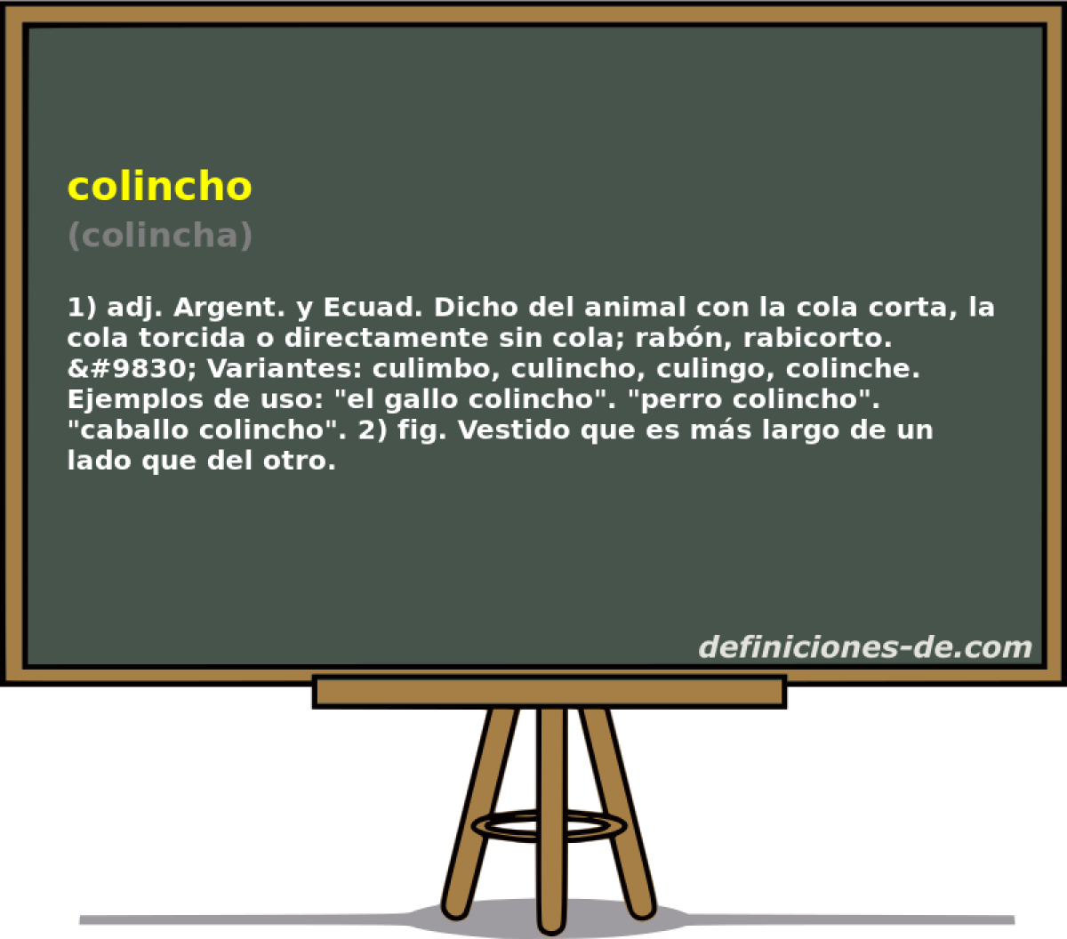 colincho (colincha)