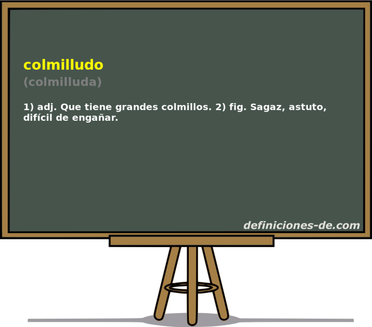 colmilludo (colmilluda)