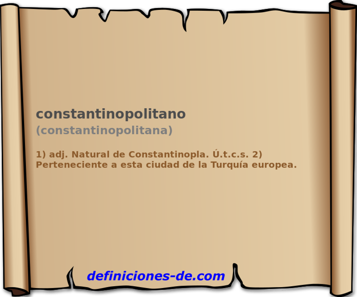 constantinopolitano (constantinopolitana)