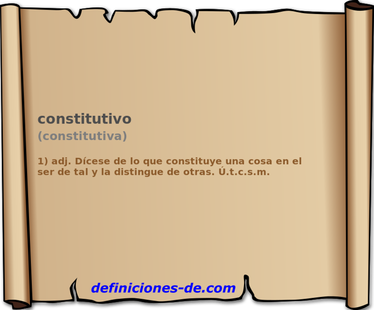 constitutivo (constitutiva)