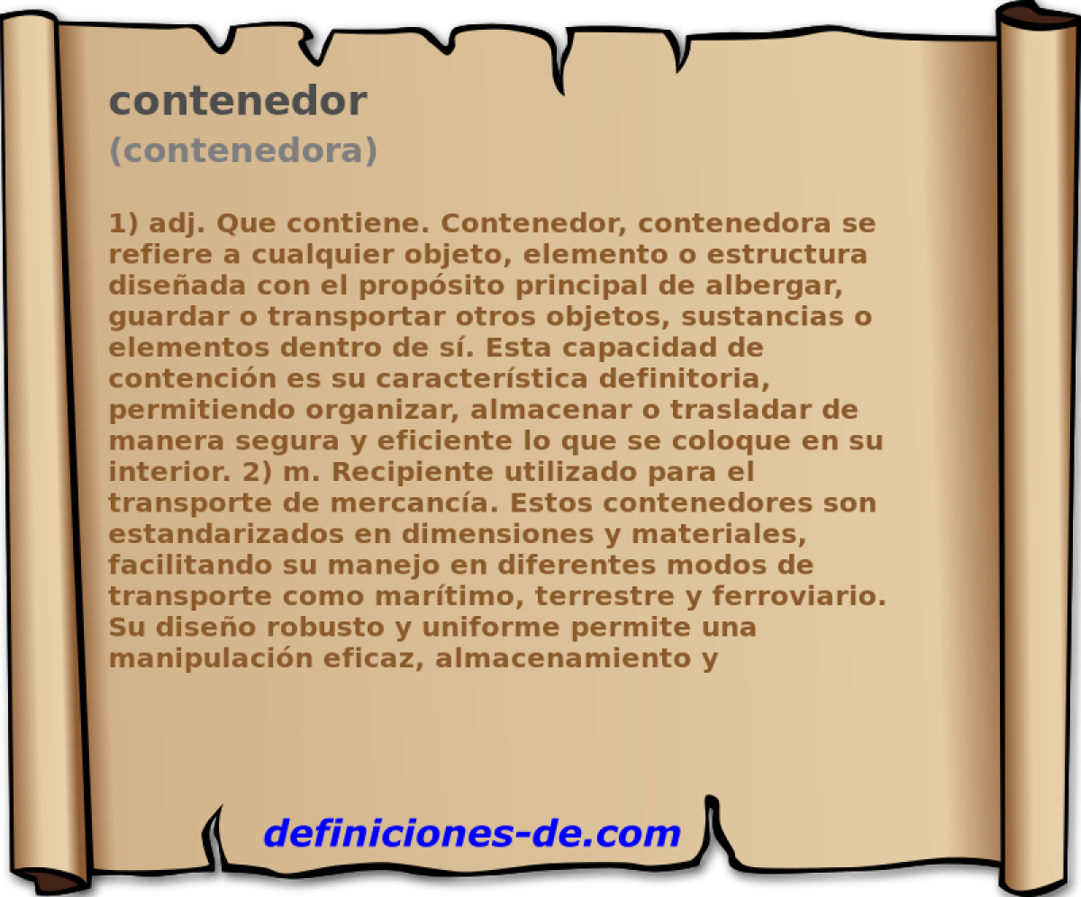 contenedor (contenedora)