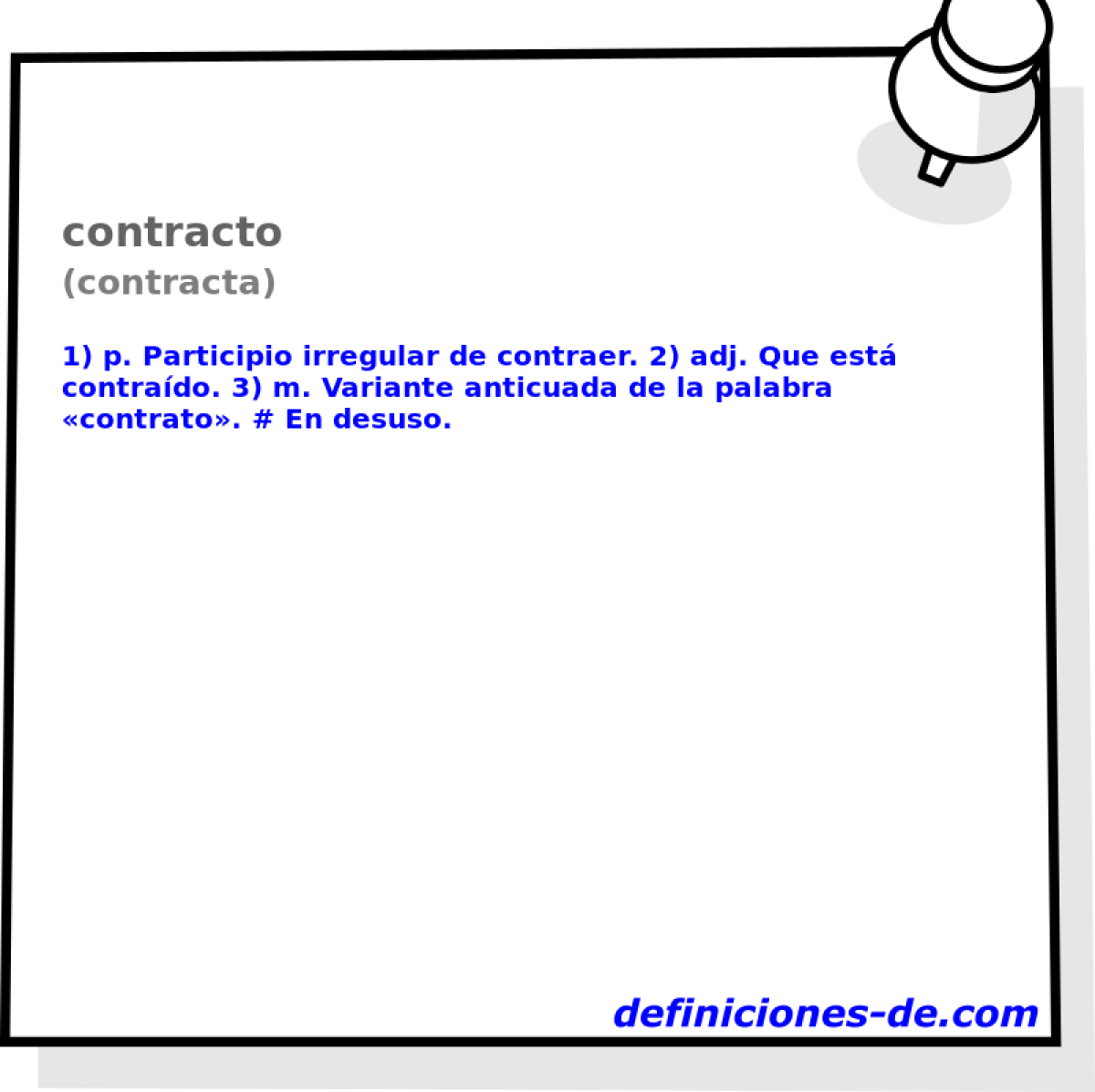 contracto (contracta)