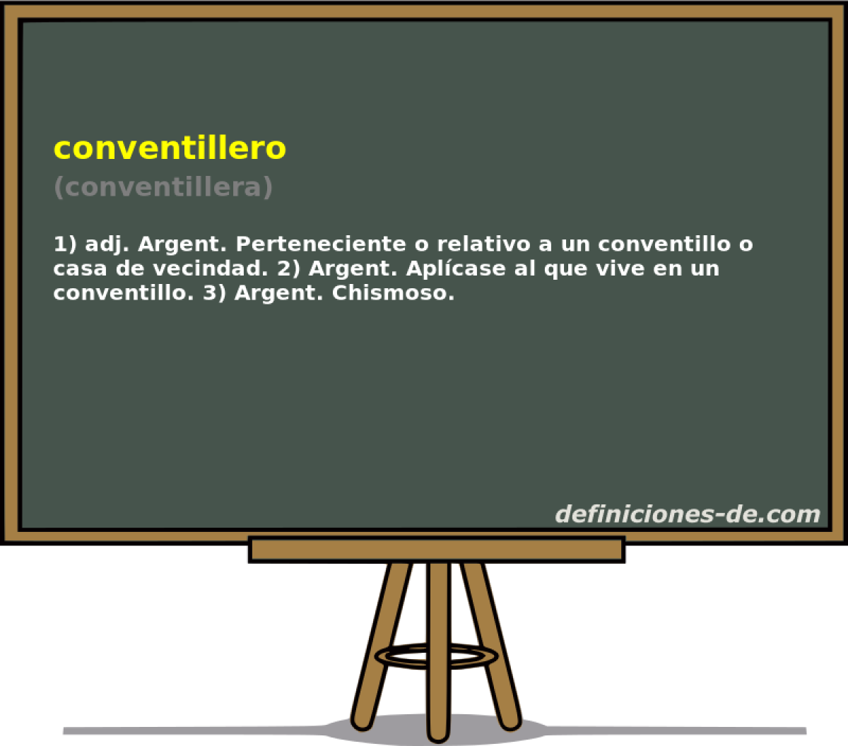 conventillero (conventillera)