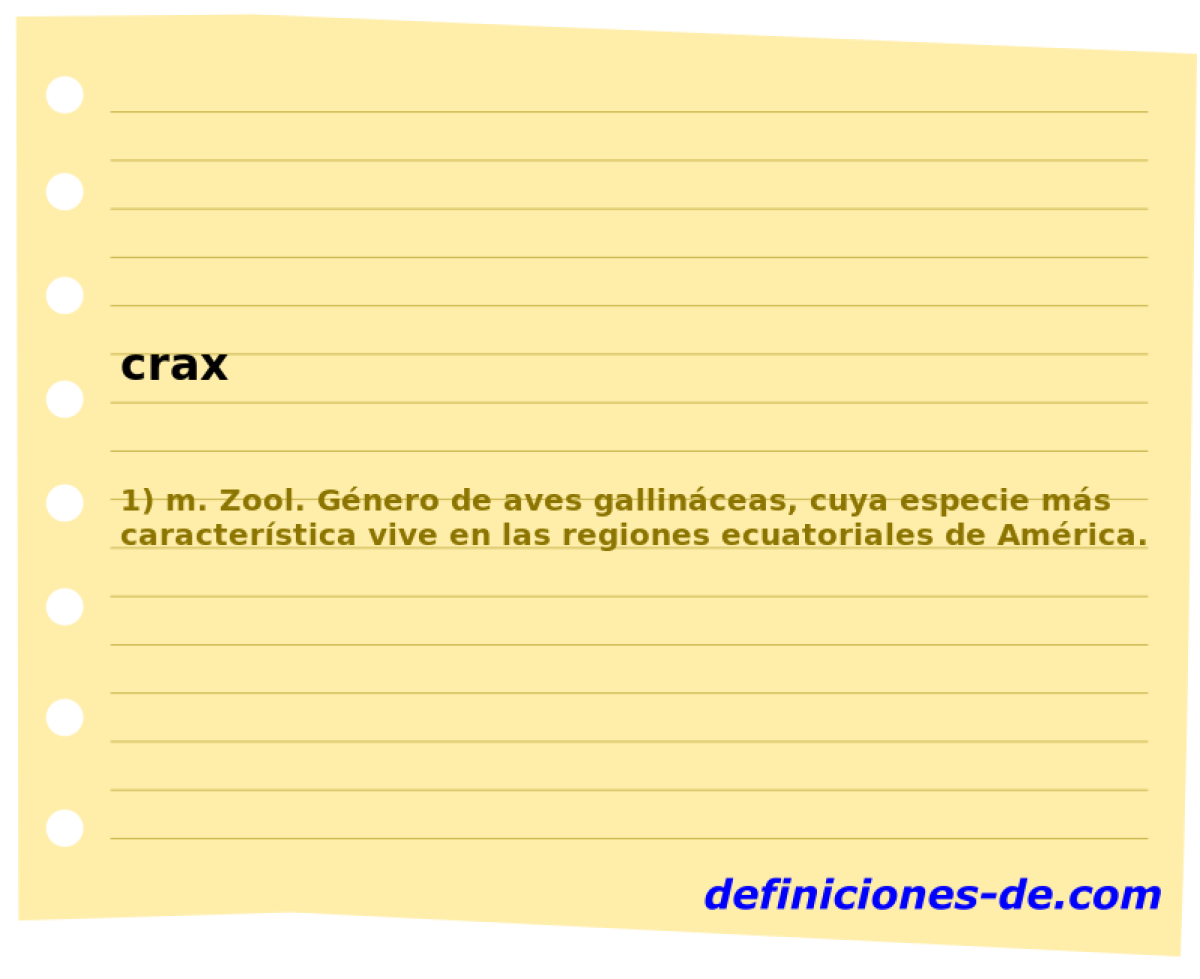 crax 
