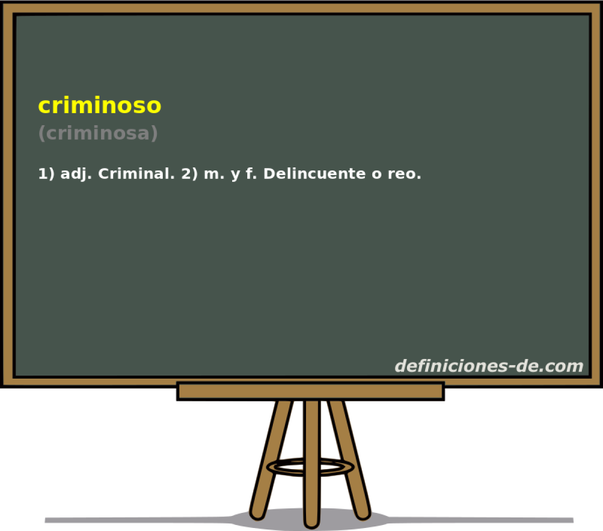 criminoso (criminosa)
