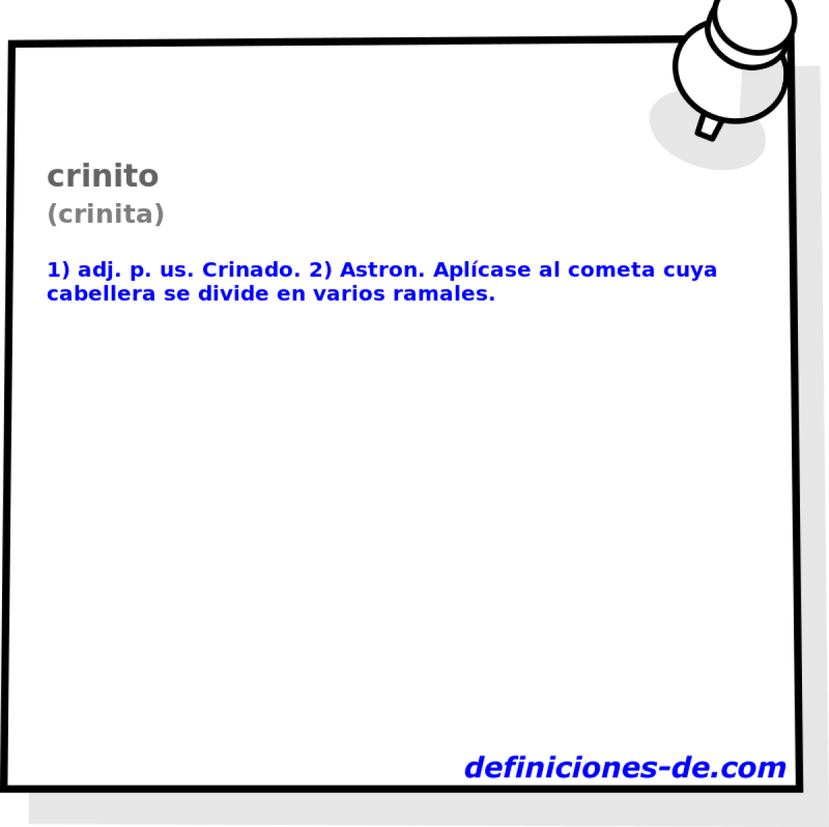 crinito (crinita)