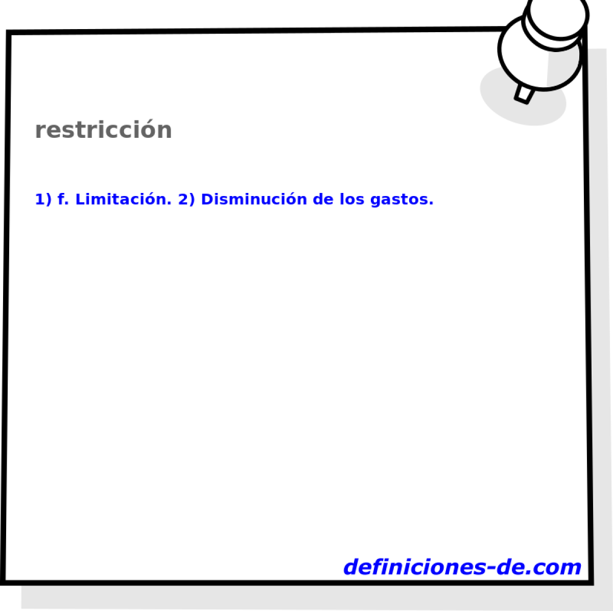 restriccin 