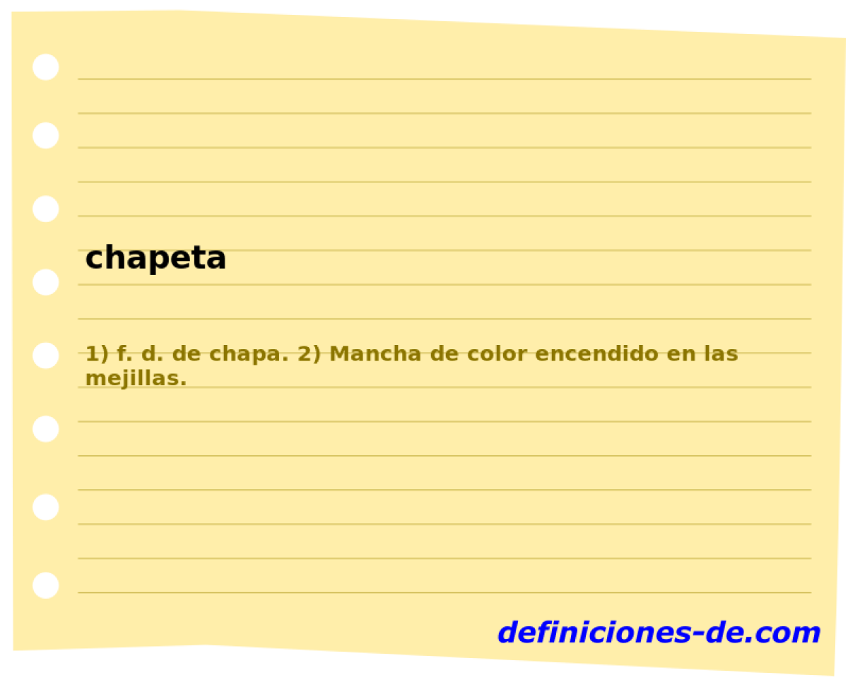 chapeta 