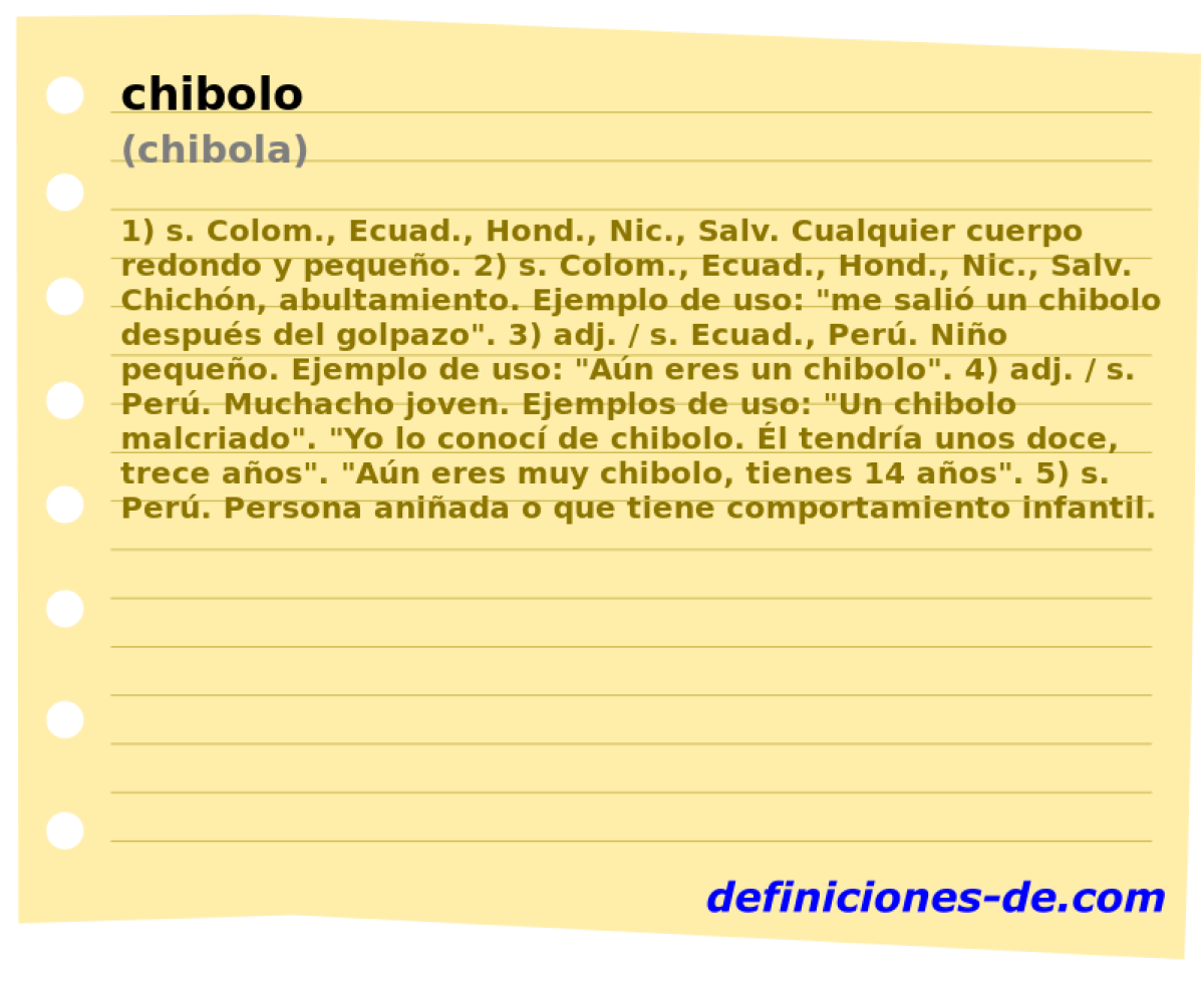 chibolo (chibola)