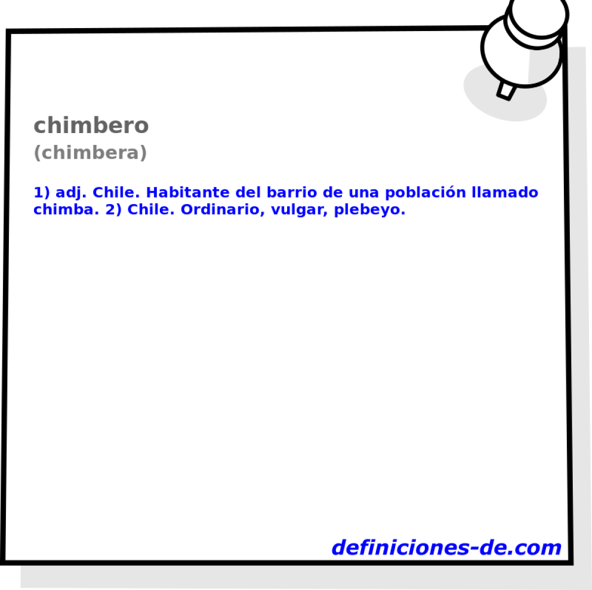 chimbero (chimbera)