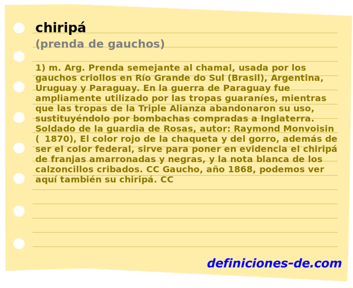 chirip (prenda de gauchos)