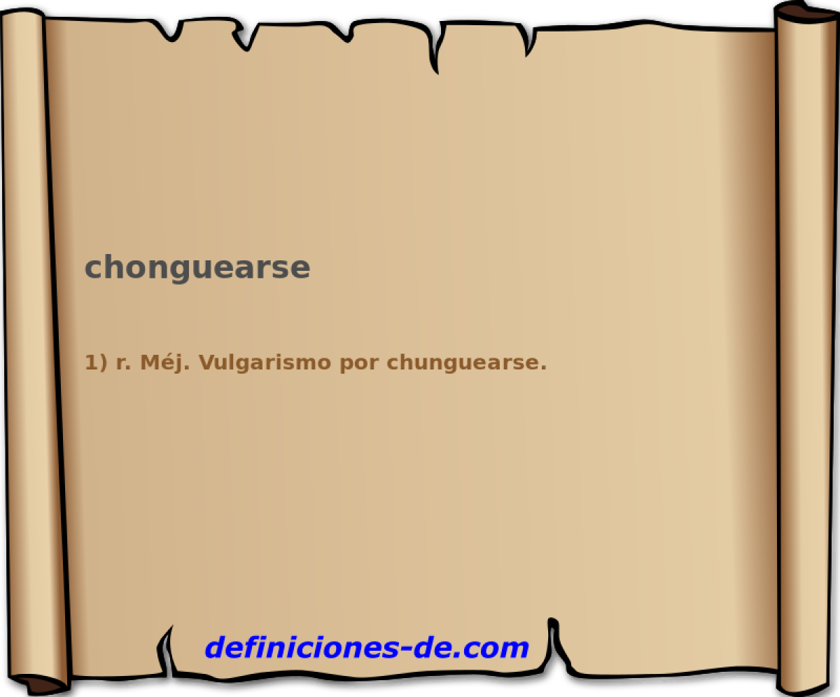 chonguearse 