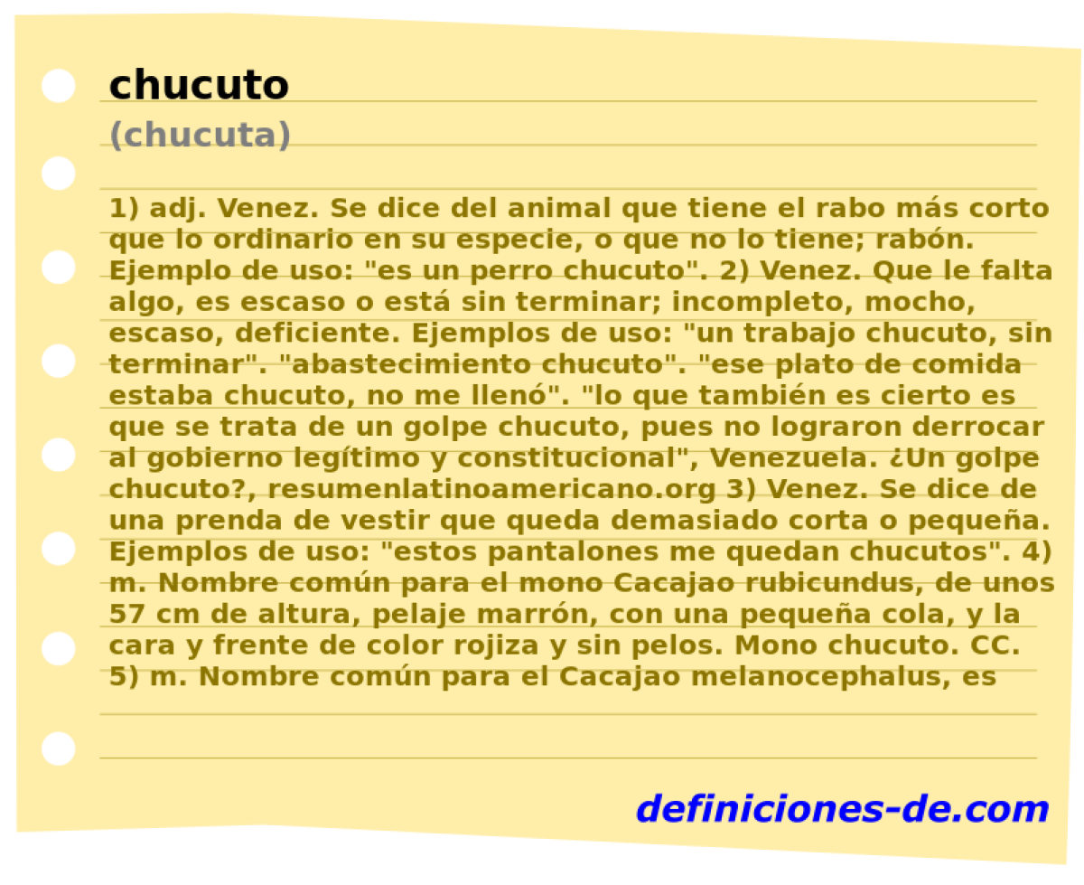 chucuto (chucuta)