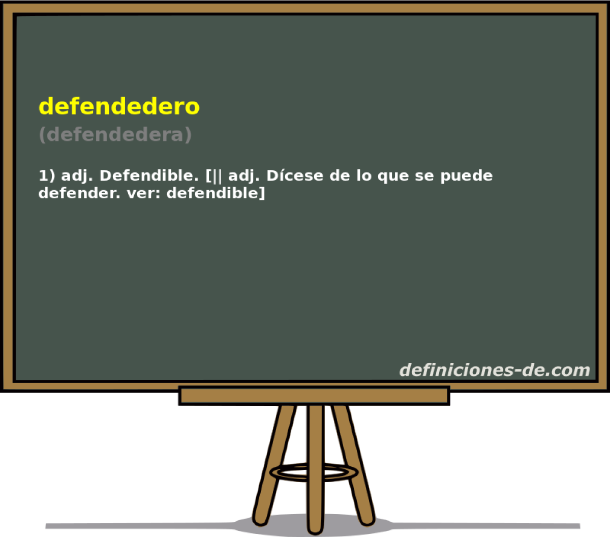 defendedero (defendedera)