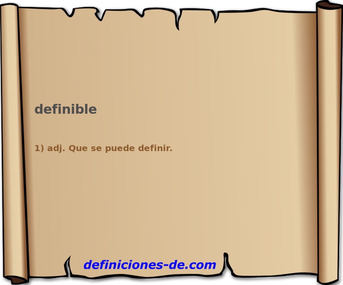 definible 
