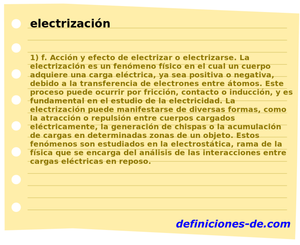 electrizacin 
