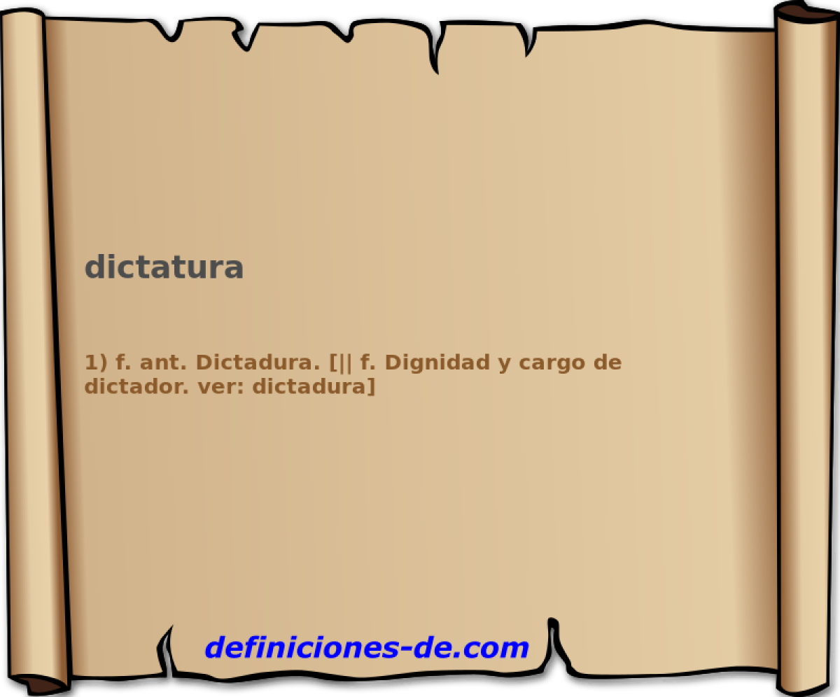 dictatura 
