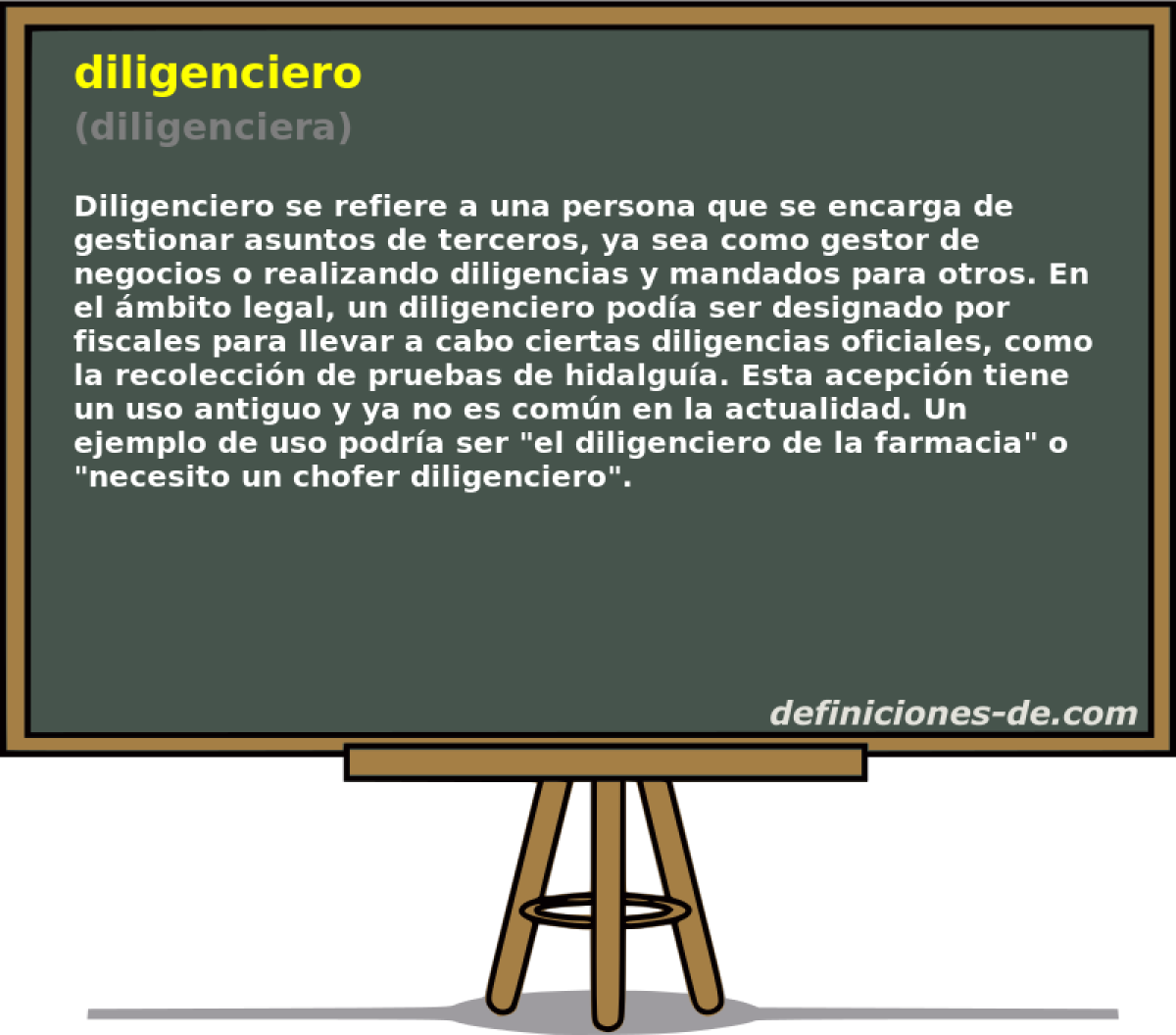 diligenciero (diligenciera)