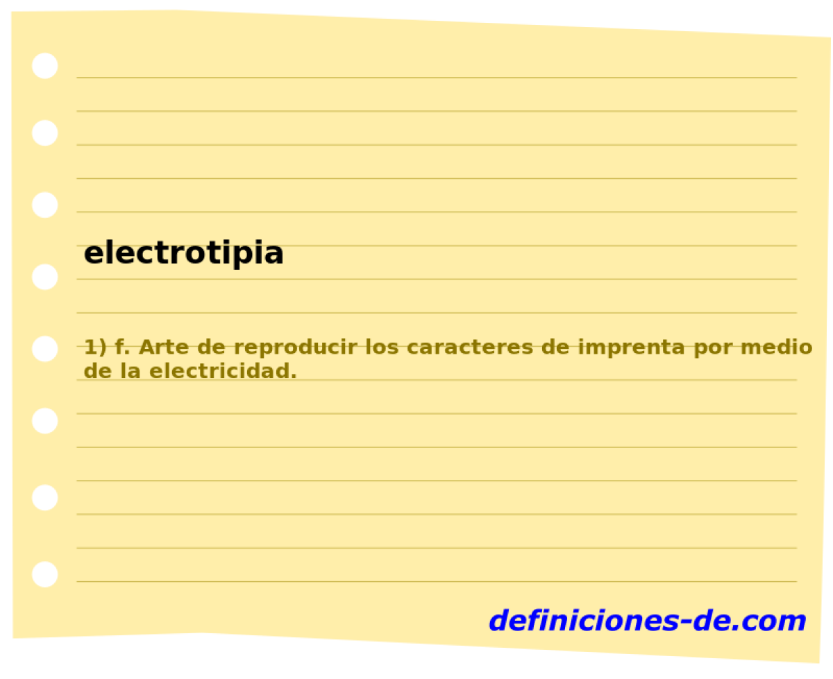 electrotipia 