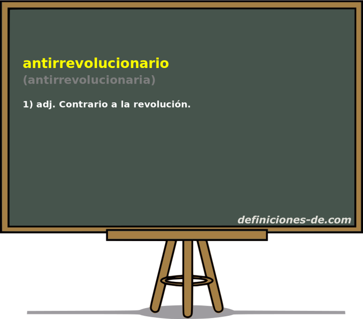 antirrevolucionario (antirrevolucionaria)