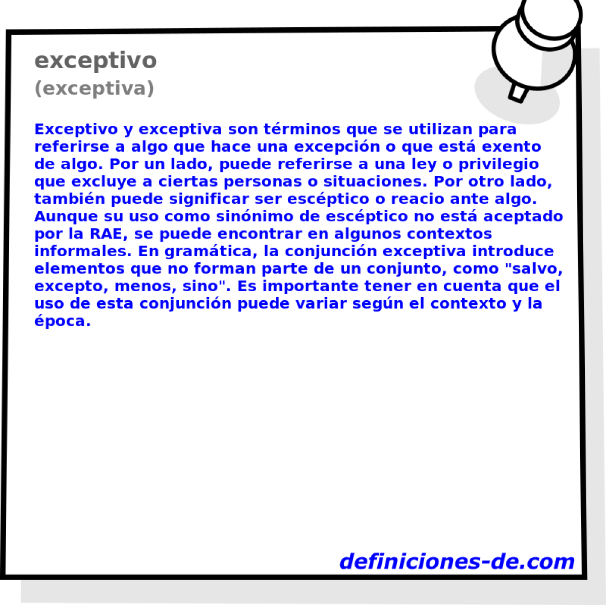 exceptivo (exceptiva)