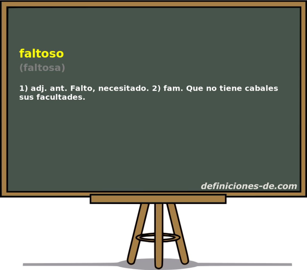 faltoso (faltosa)
