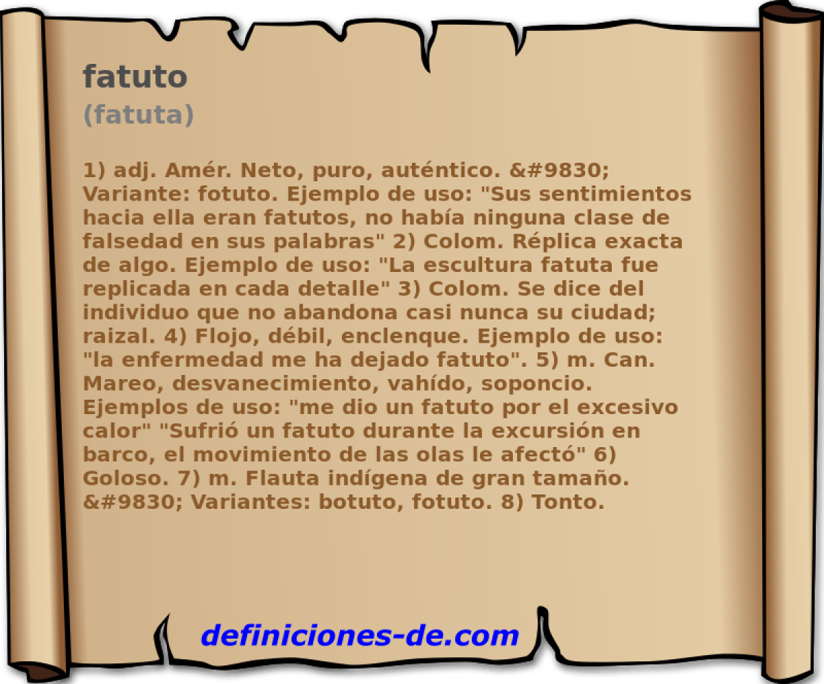 fatuto (fatuta)