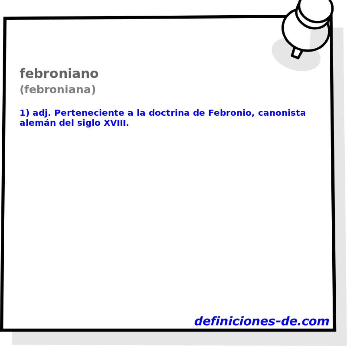 febroniano (febroniana)