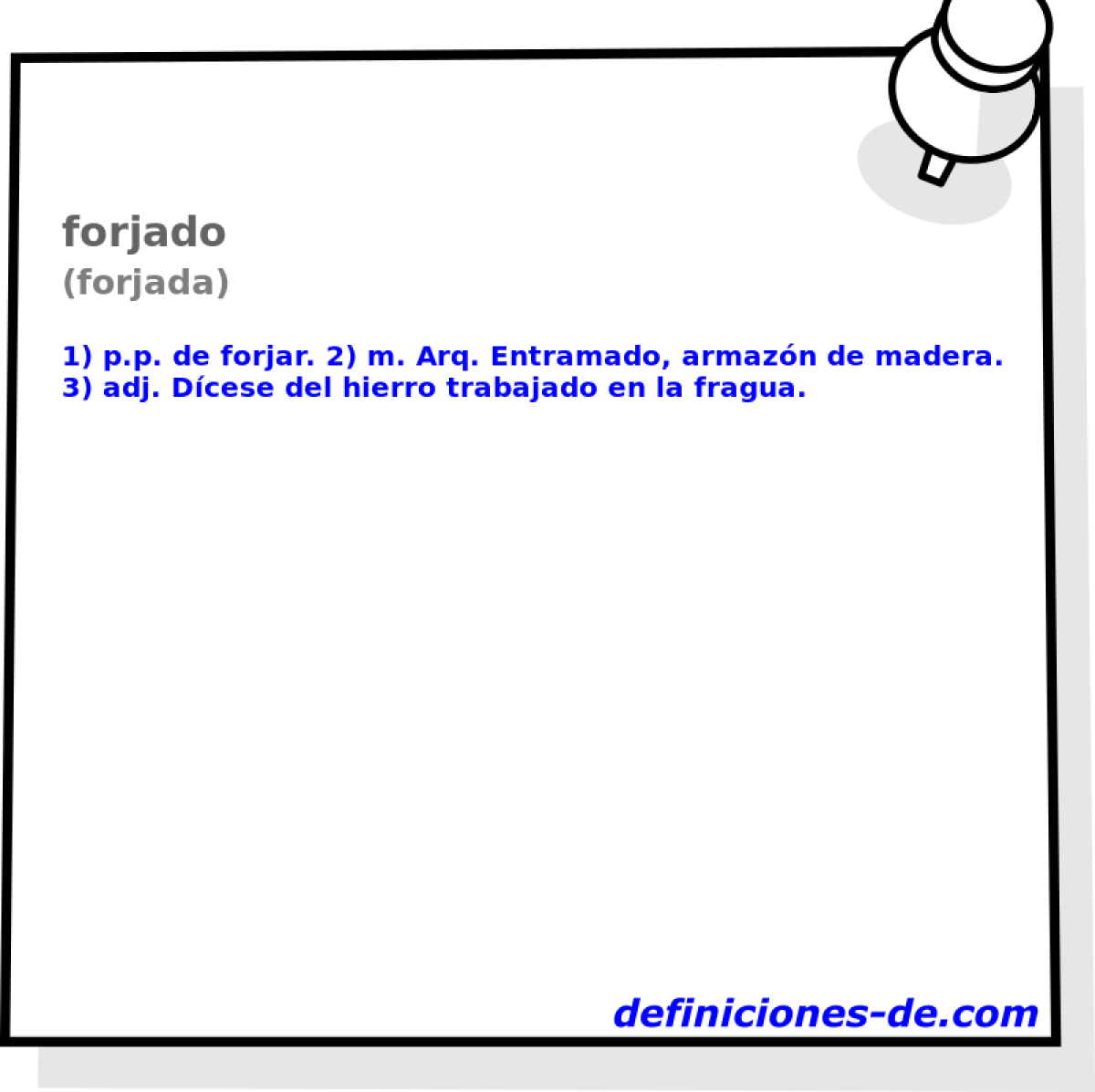 forjado (forjada)