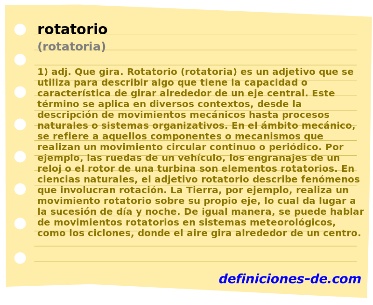 rotatorio (rotatoria)