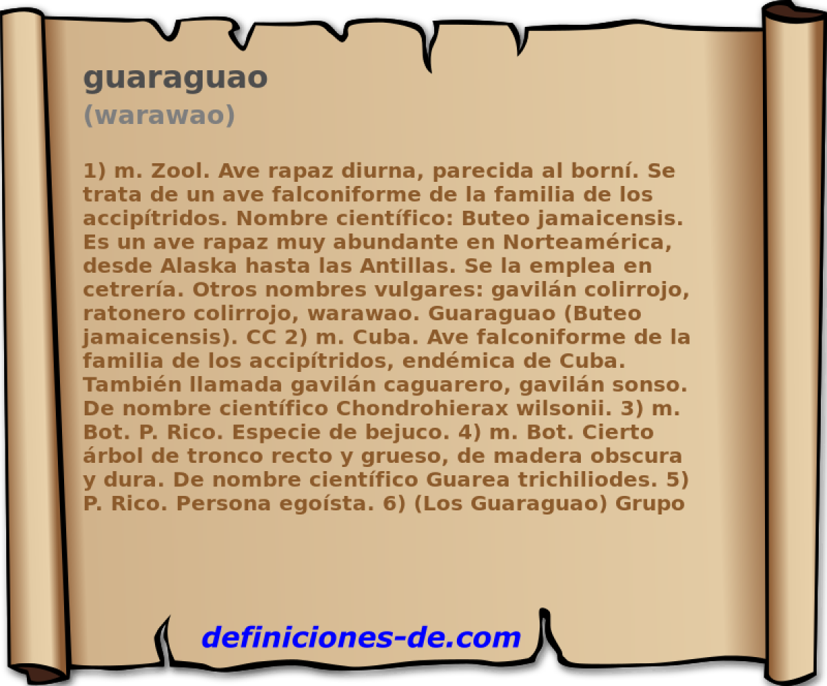 guaraguao (warawao)