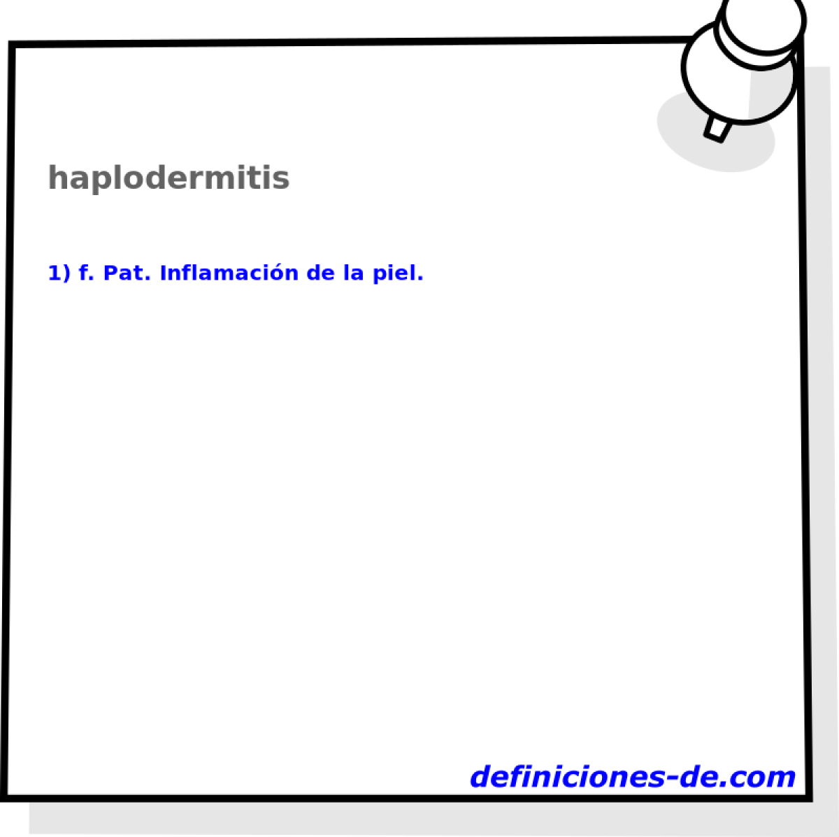 haplodermitis 