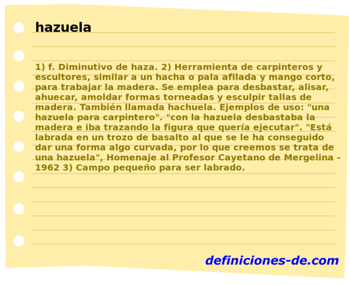 hazuela 