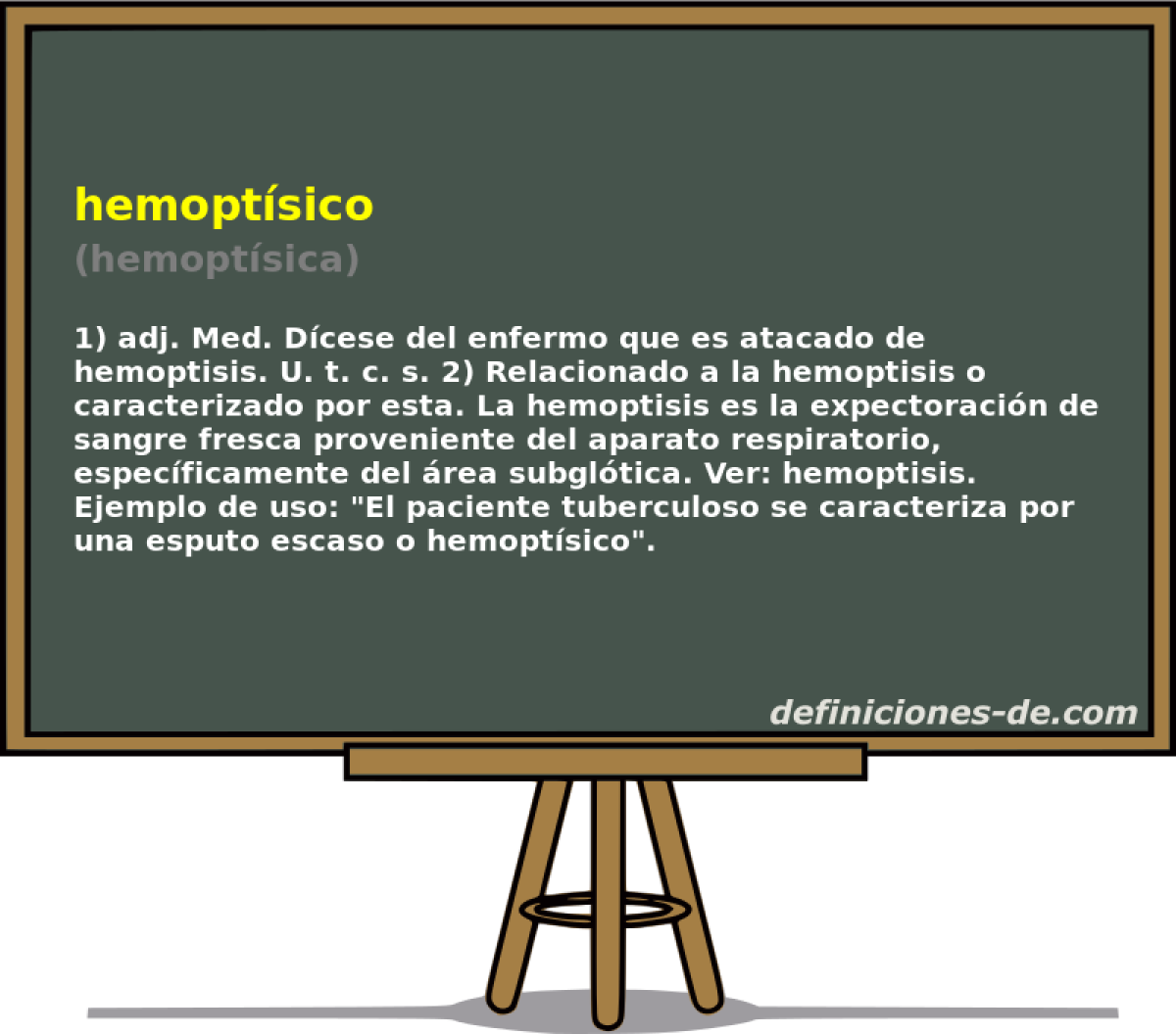 hemoptsico (hemoptsica)