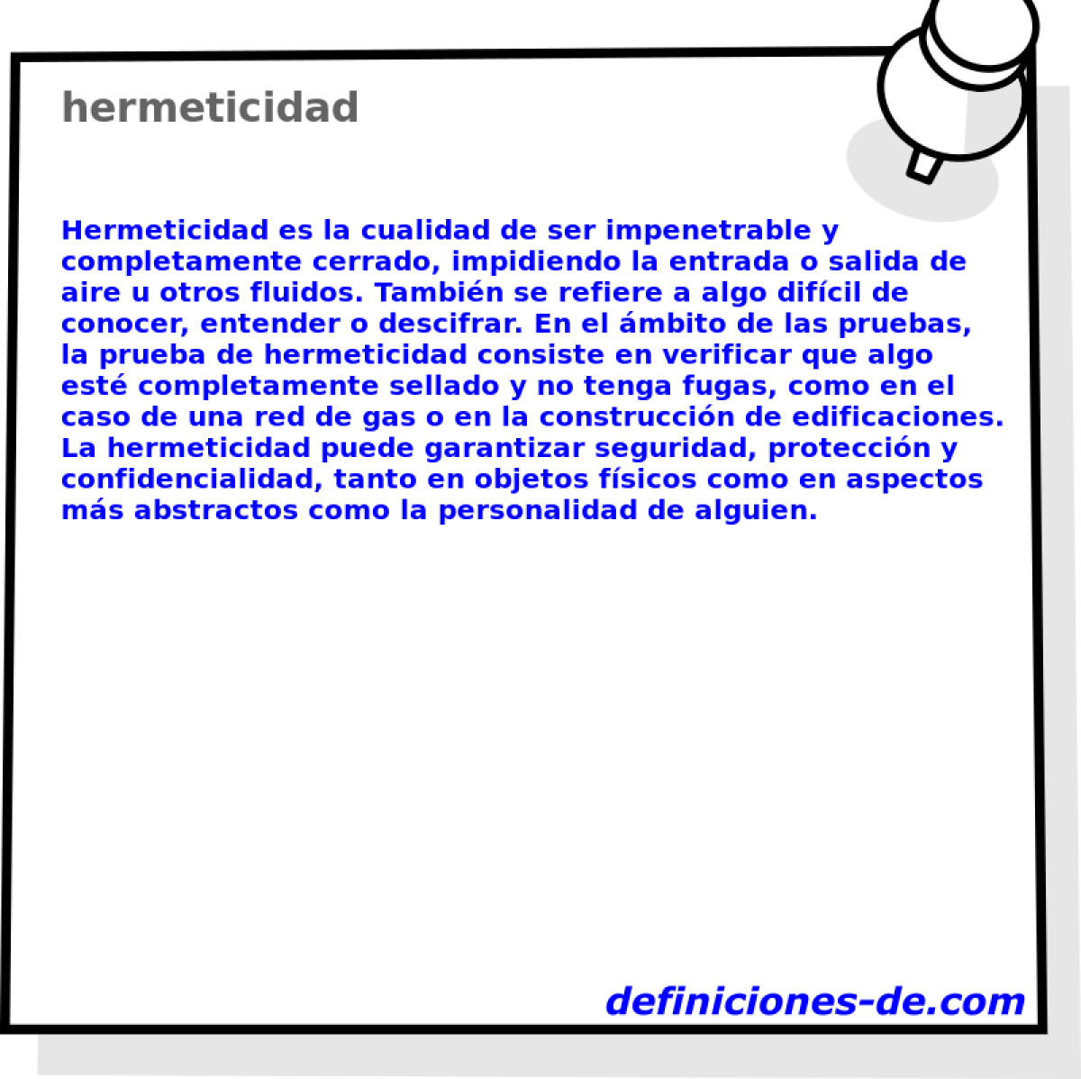 hermeticidad 