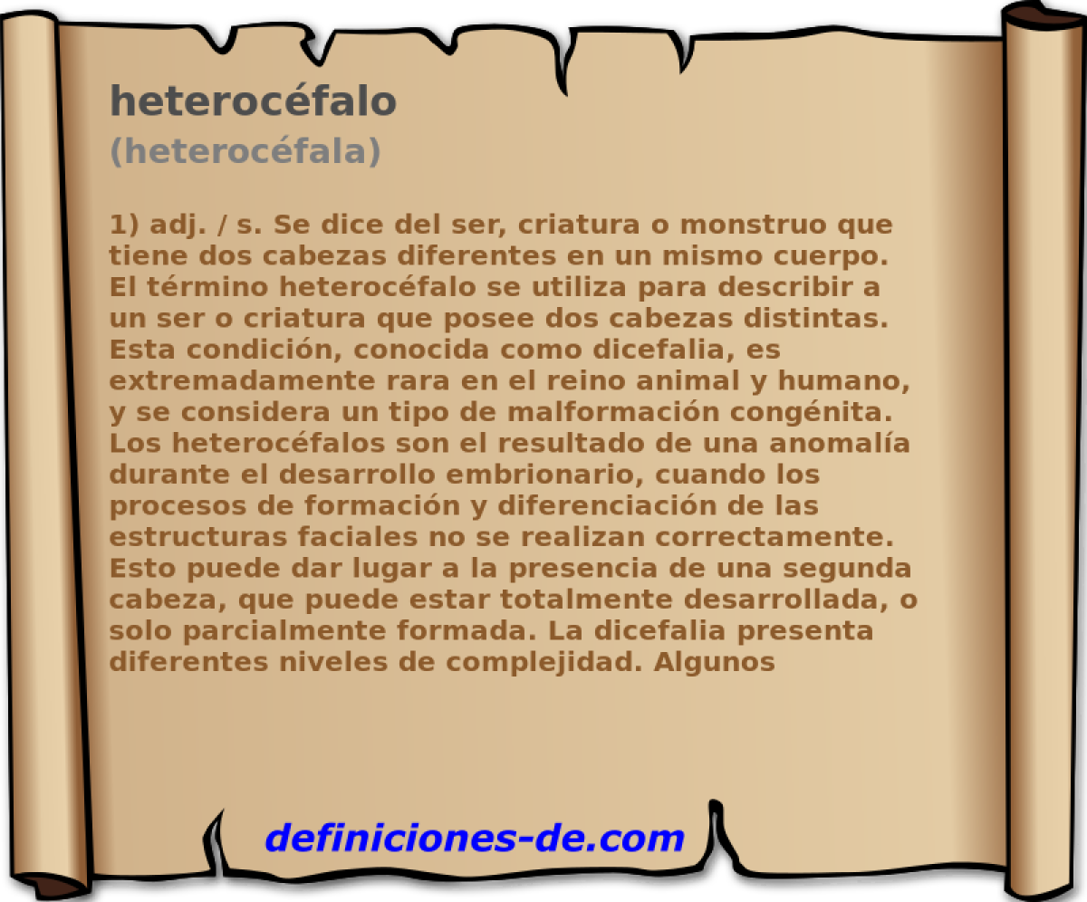 heterocfalo (heterocfala)