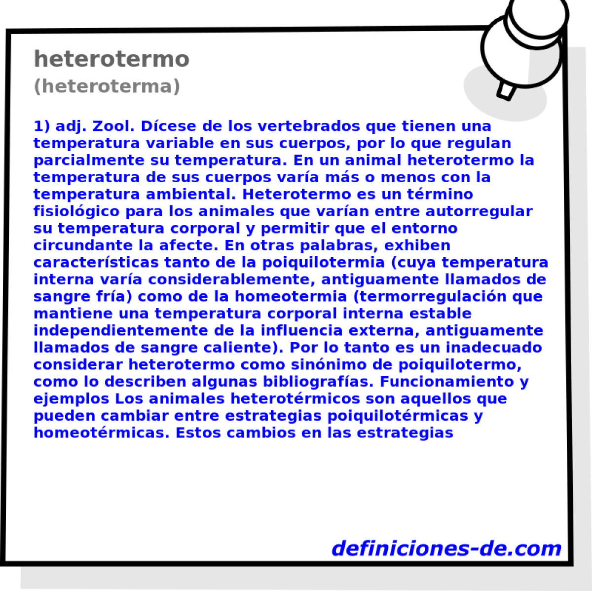 heterotermo (heteroterma)