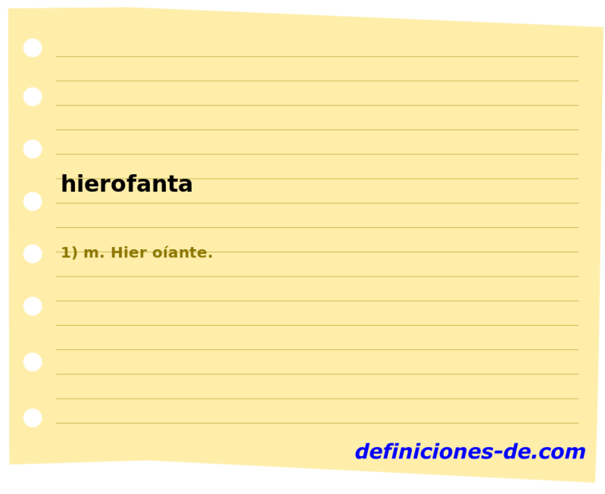 hierofanta 