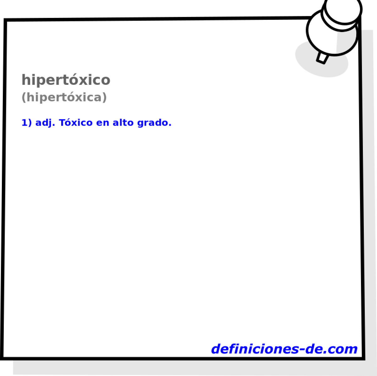 hipertxico (hipertxica)