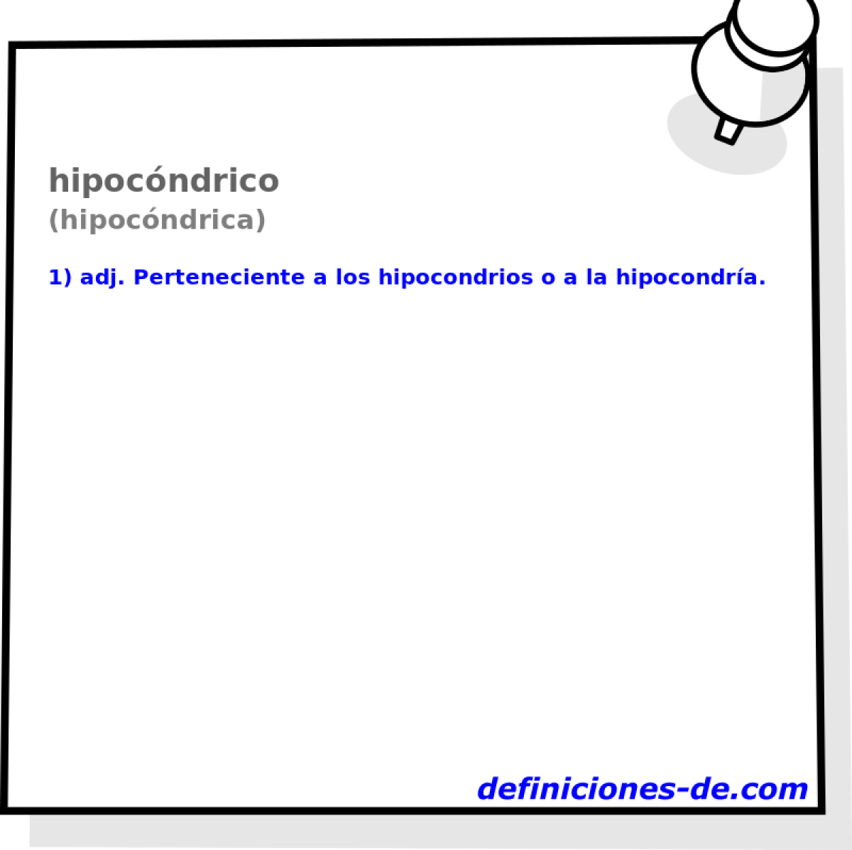 hipocndrico (hipocndrica)