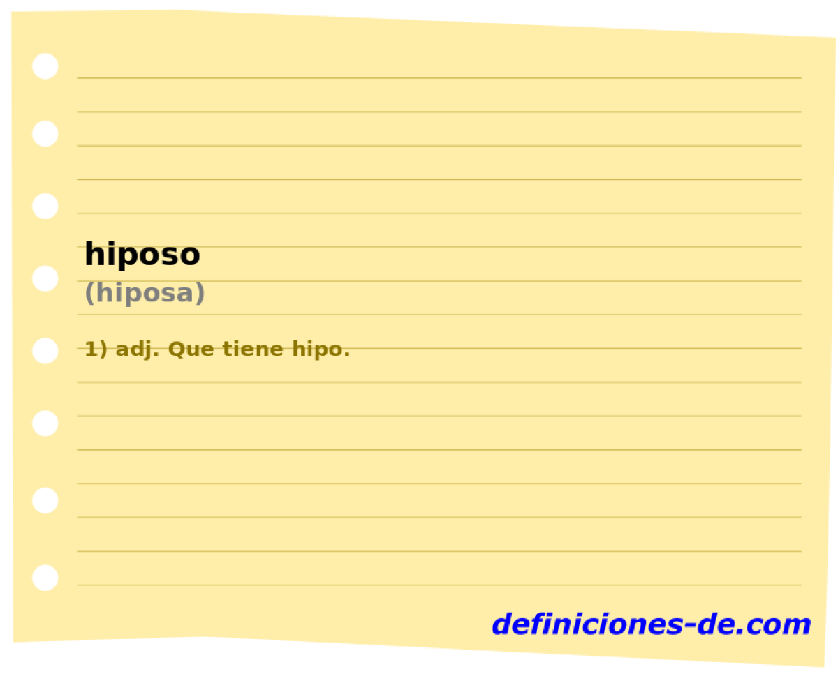 hiposo (hiposa)