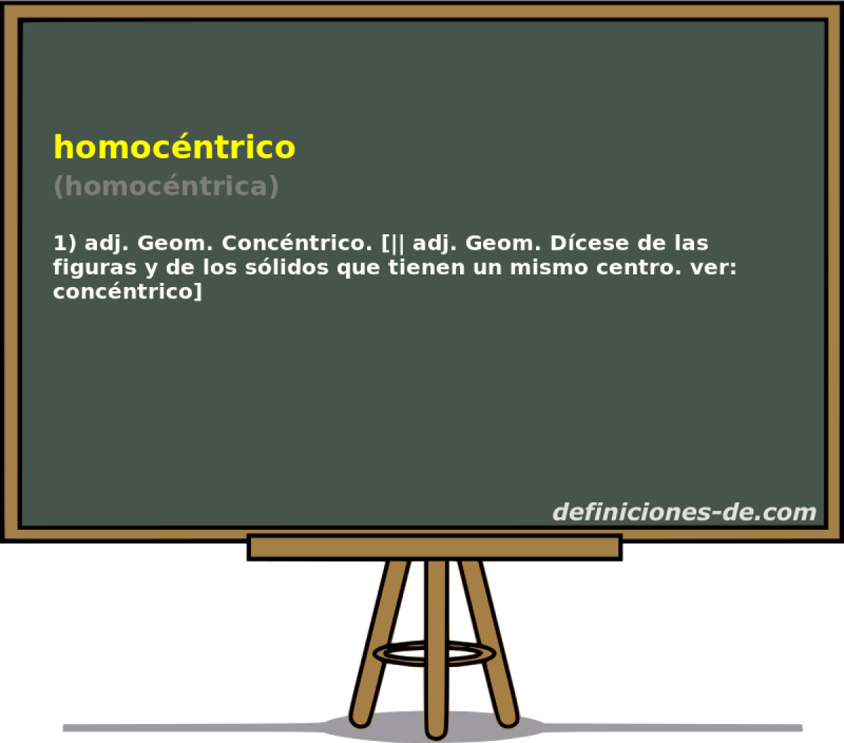 homocntrico (homocntrica)