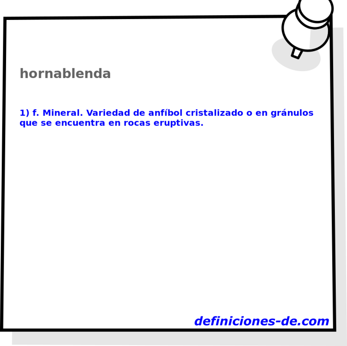 hornablenda 