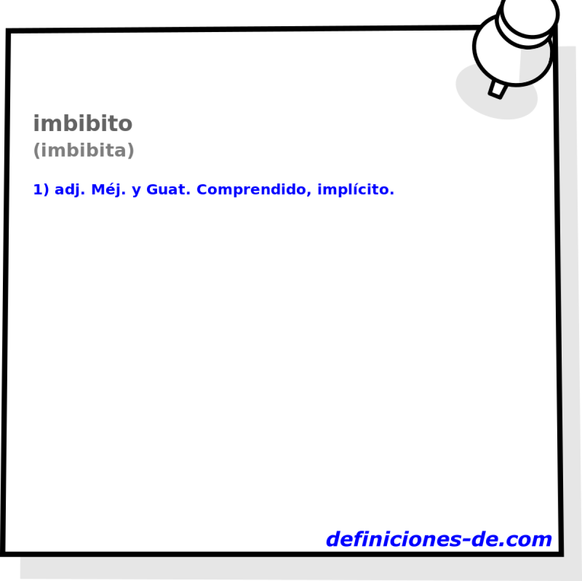 imbibito (imbibita)