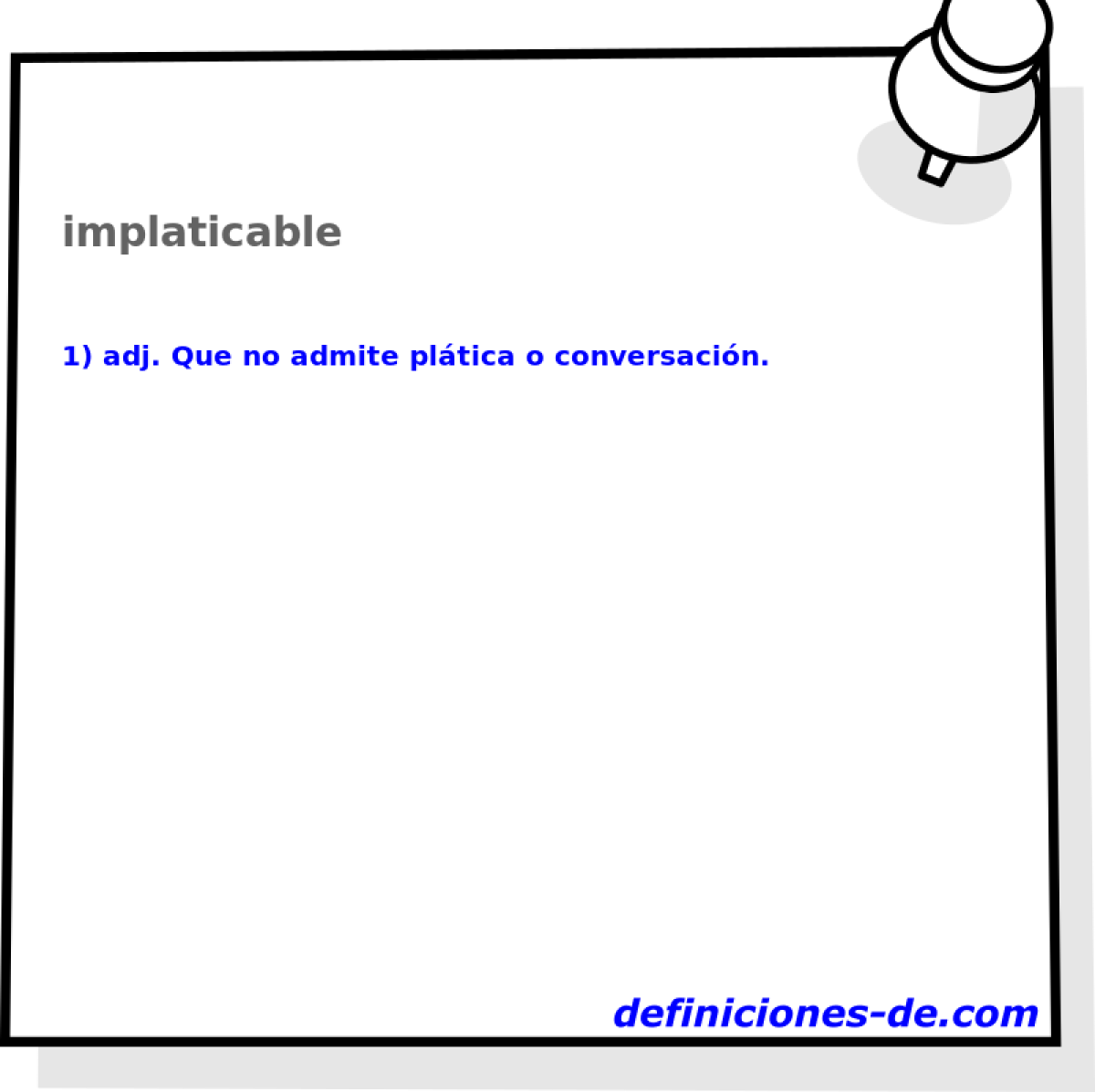 implaticable 
