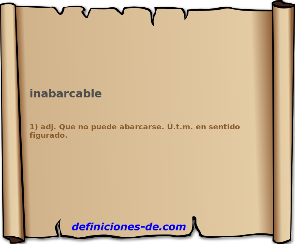 inabarcable 