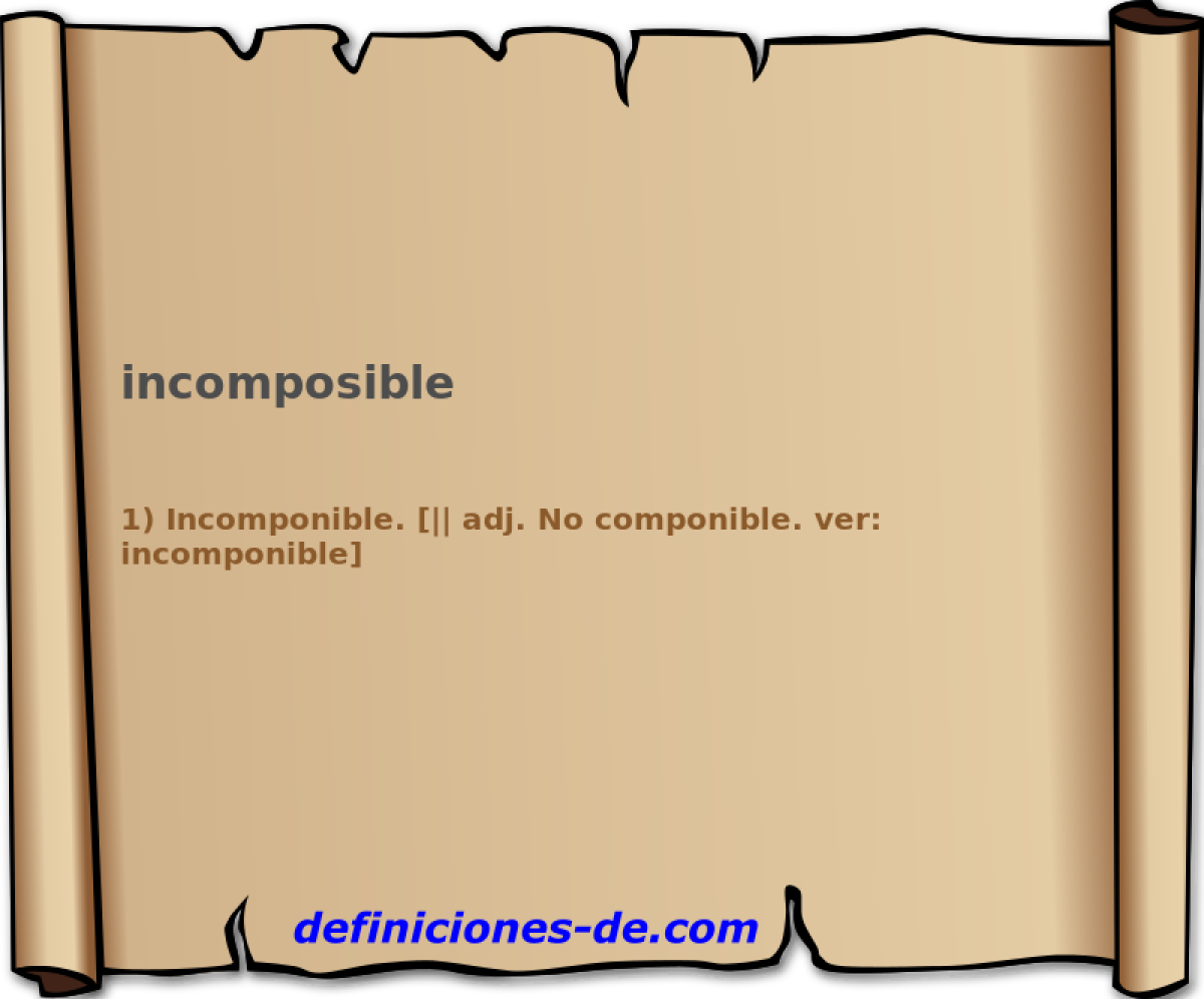 incomposible 