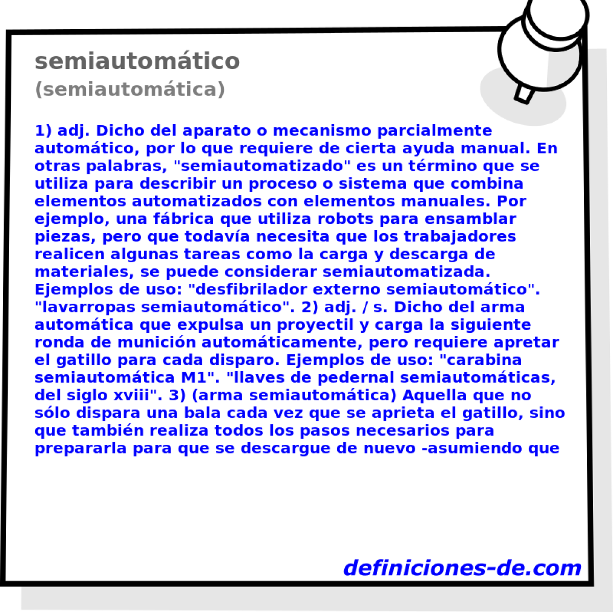 semiautomtico (semiautomtica)
