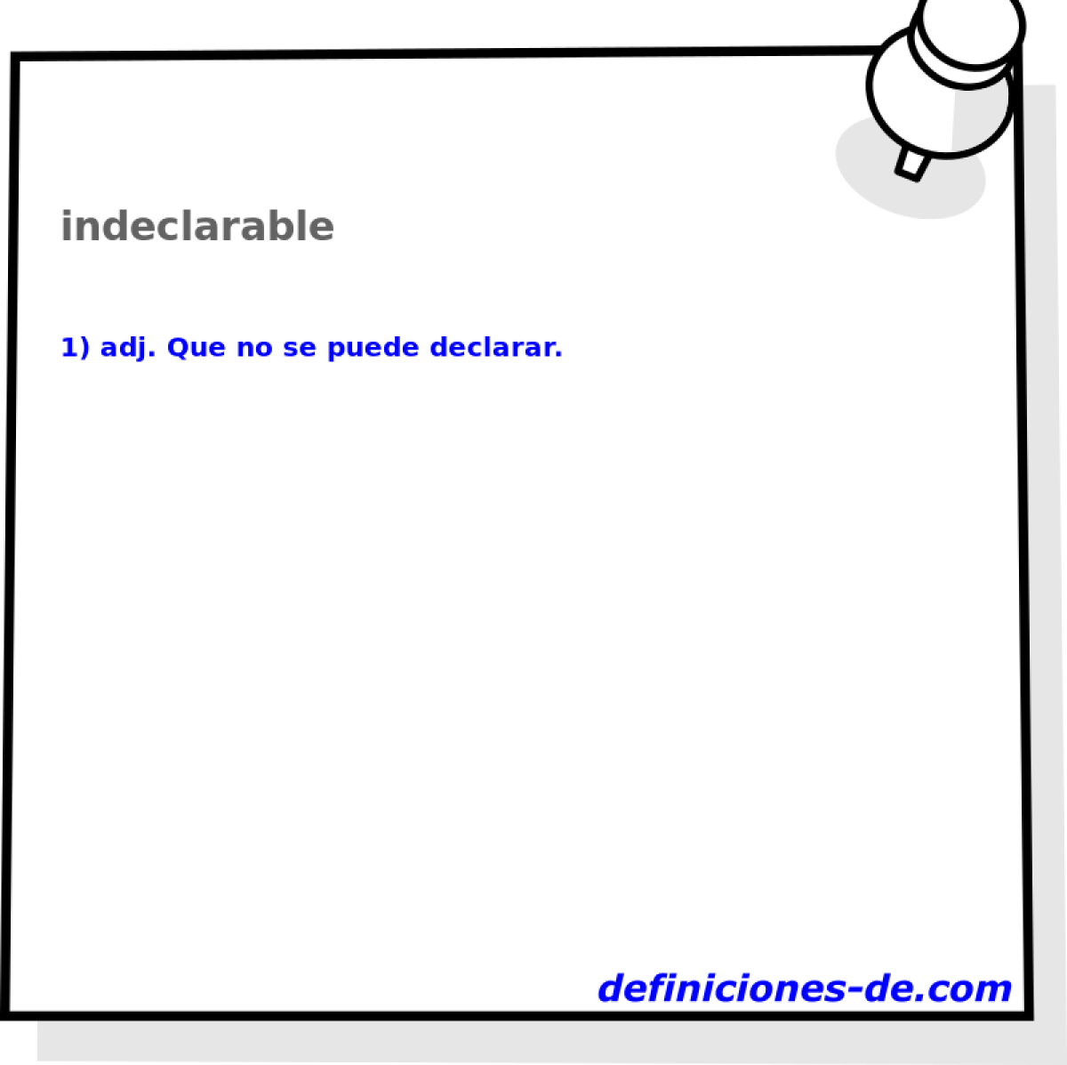 indeclarable 